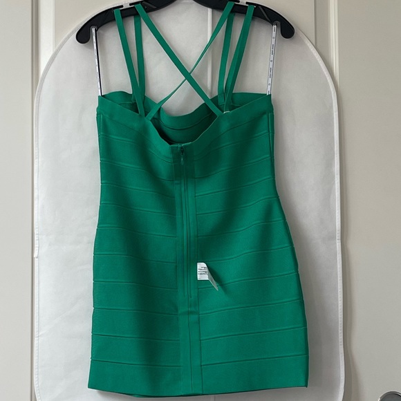 Hervé Léger Crisscross-Back Strappy Bodycon Mini Dress - Picture 7 of 16